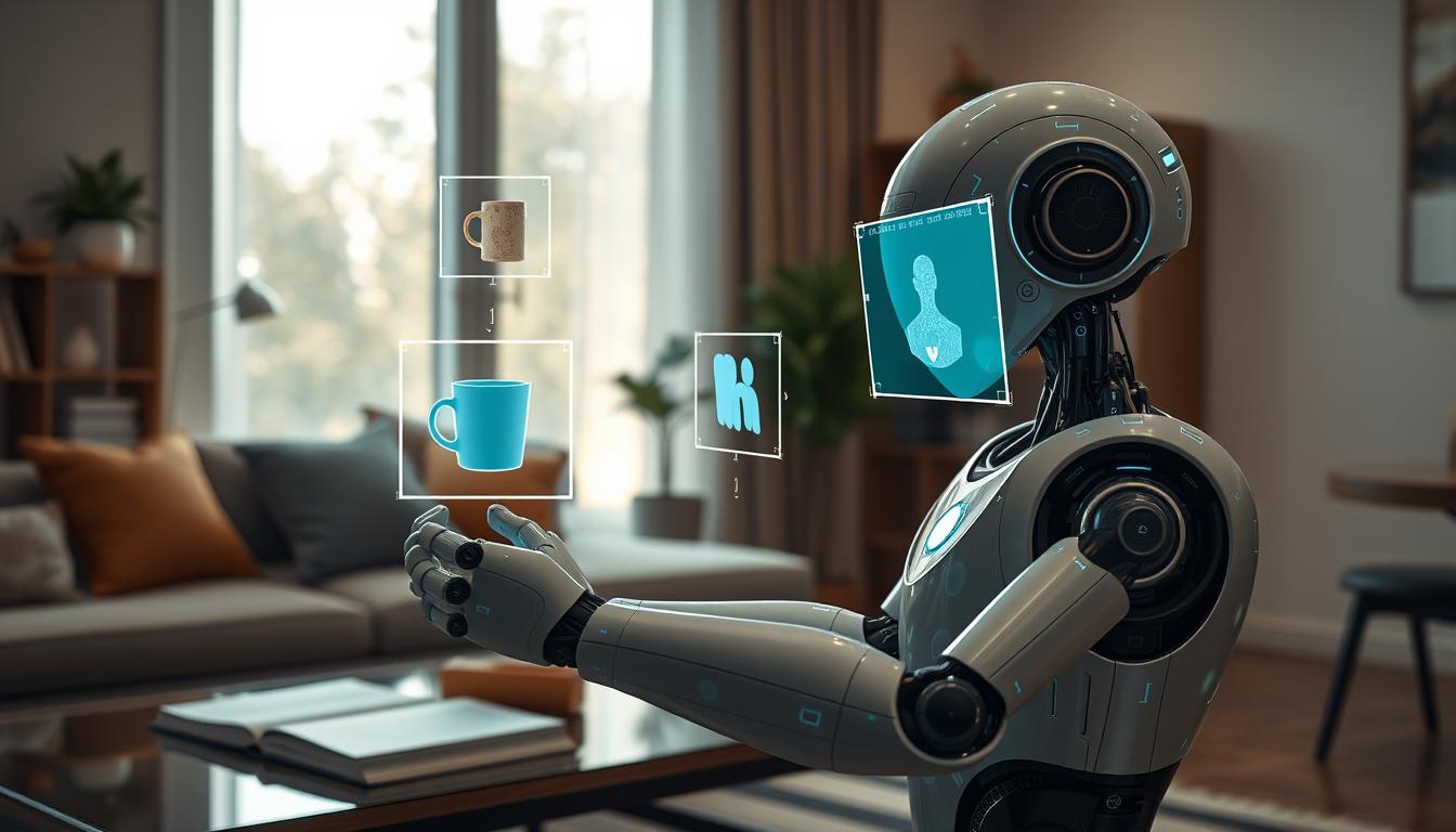 How does computer vision enable home robots to recognize objects?