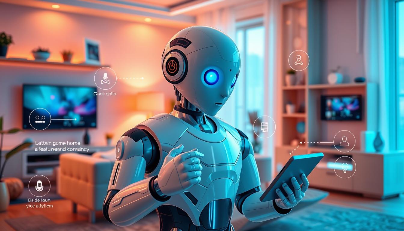 How do voice recognition systems improve user interaction with home robots?